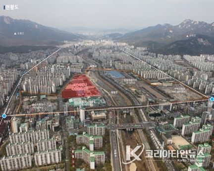 서울아레나 복합문화시설 사업 위치도.