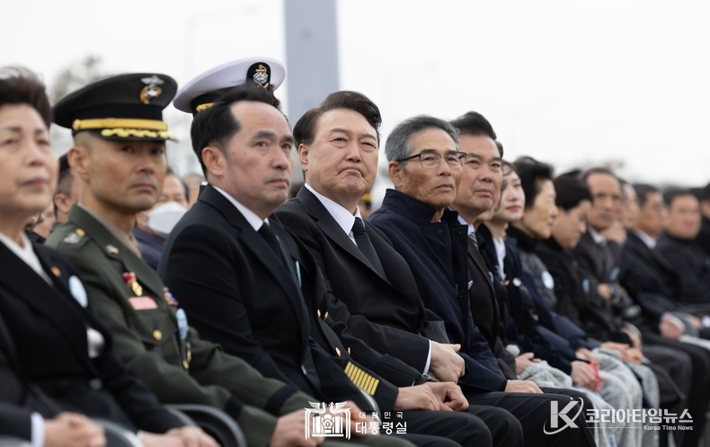 3월 22일 윤석열 대통령은 제9회 서해수호의 날 기념식에 참석했다.