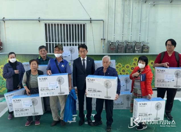 서구 비산2,3동 민간사회안전망, 폭염 대비 선풍기 전달