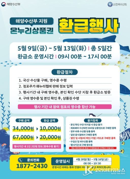 1. 온누리상품권 환급행사 홍보문.