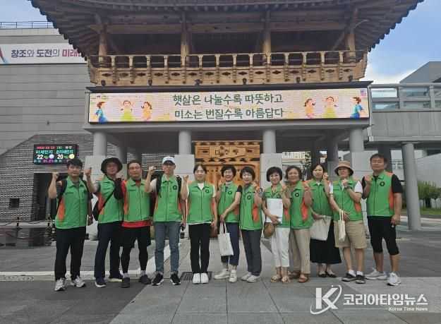 세종시 다정동자율방재단, 폭염 대비 시설 점검