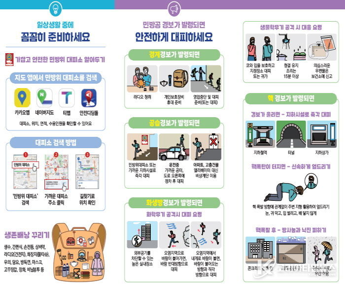 세종시, 오후 2시부터 공습대비 민방위훈련 사이렌