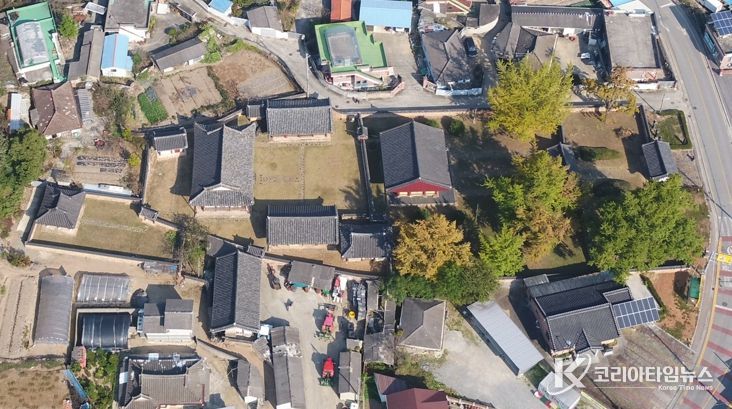 함평향교 명륜당 및 항공사진