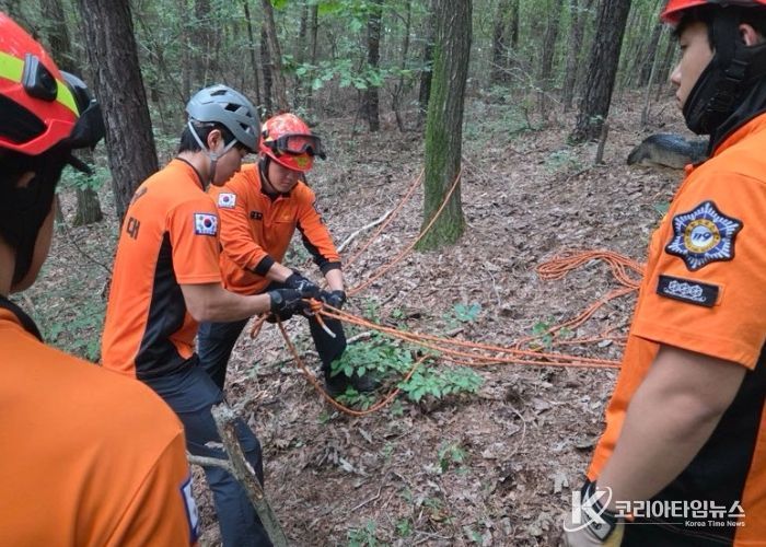 실전처럼 훈련한다! 파주소방서 산악사고 완벽 대비