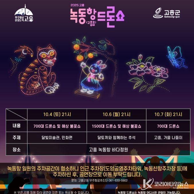 추석맞이 녹동항 드론쇼 및 해상불꽃쇼 특별공연