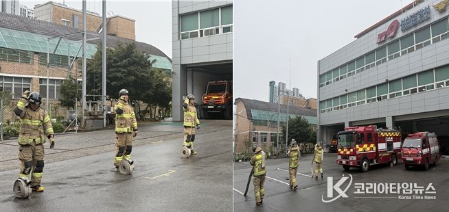 화재대응능력 평가 대비 맹훈련