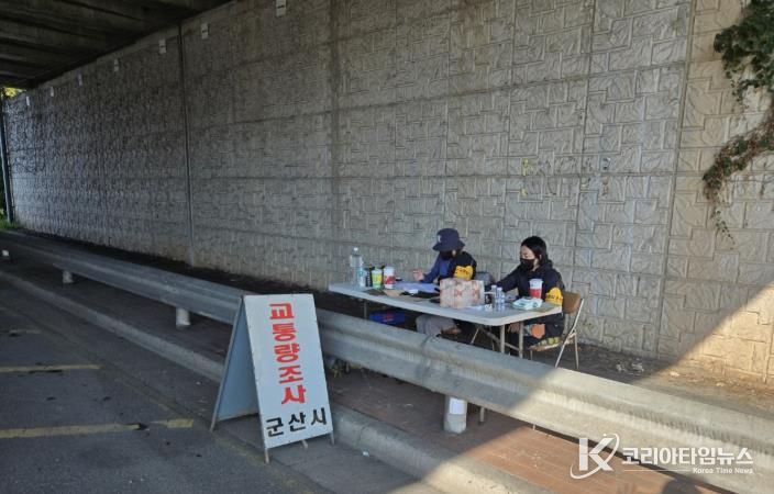 군산시, 조사원 96명 투입해 2025년 정기 교통량 조사 추진
