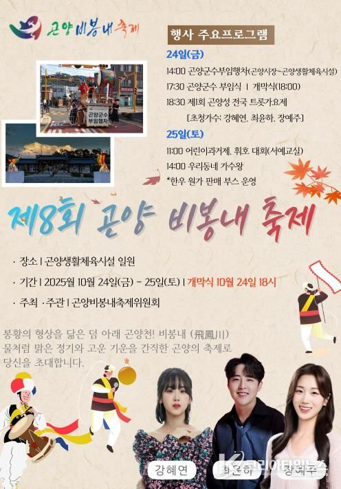 제8회 곤양비봉내축제 홍보물