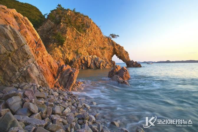 황금산 코끼리바위 전경