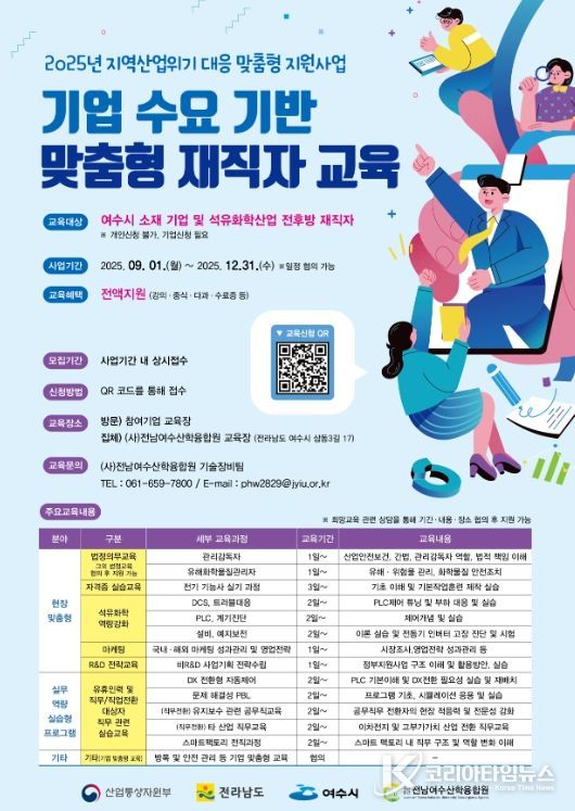 ‘기업 수요 기반 맞춤형 재직자 교육’ 포스터