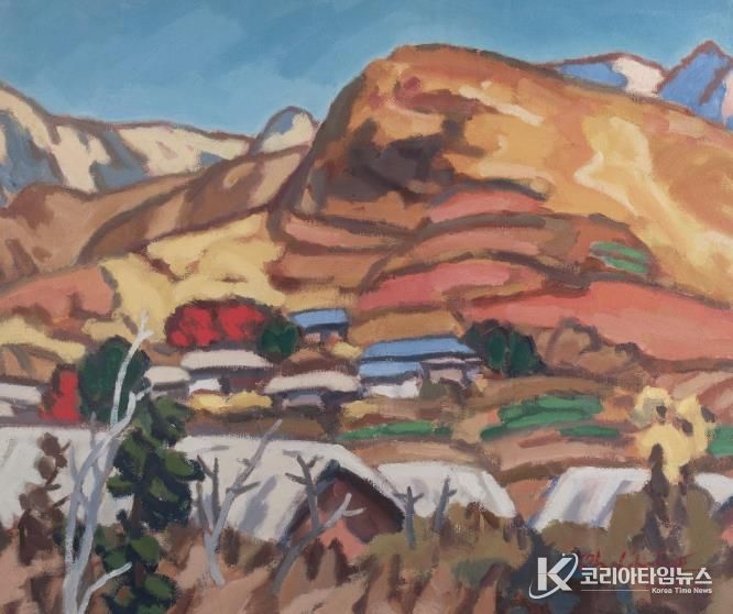 오지호 추경 1953 캔버스에 유채 50x60cm 광주시립미술관 소장