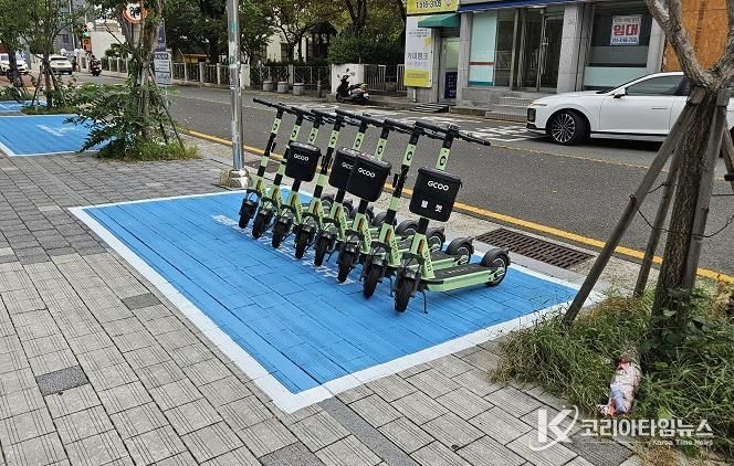 부산 금정구, 개인형 이동장치(PM, 전동킥보드 등) 주차구역 확대 설치
