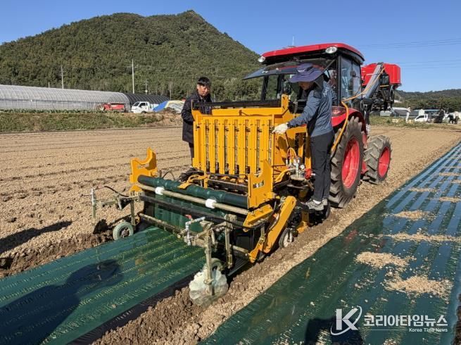 고흥군, 마늘 기계화로 마늘 주산지 명성 되찾기 나서