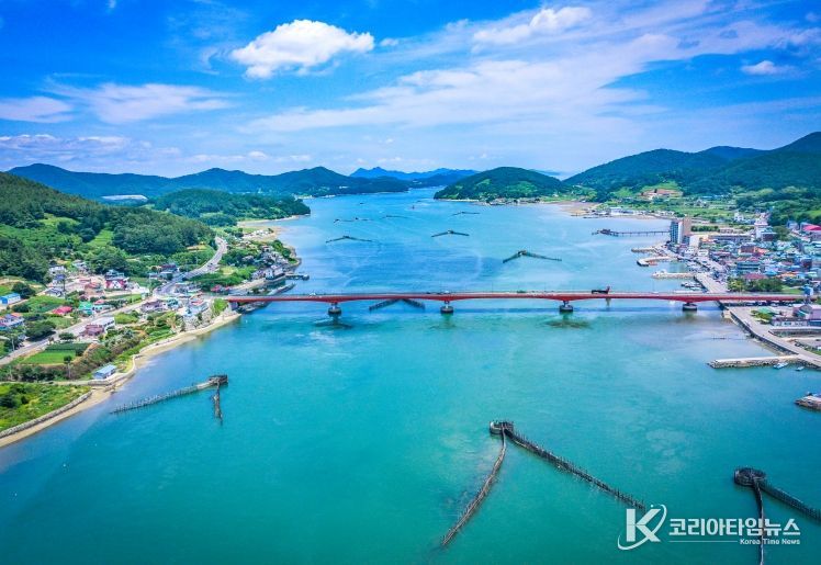 지족해협 죽방렴 어업 전경