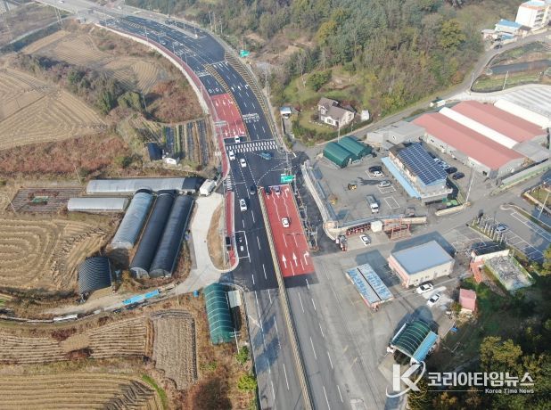 증평군 미암3리 평면교차로 신설