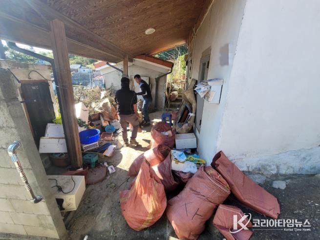 정라동문화체육회, 가을맞이 청소 봉사