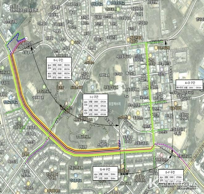 청주시 상수도, 오창 공동구 내 상수관 복선화 확충공사 추진