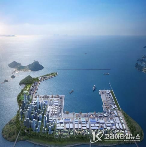 군산시새만금기본계획현안반영위해뛴다(군산새만금신항조감도).