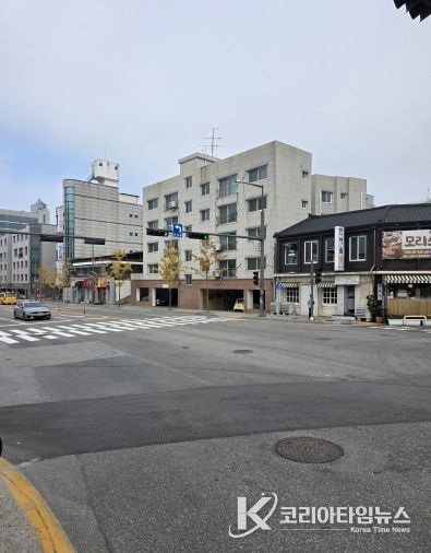 신호 체계로 전환된 춘천미술관 사거리