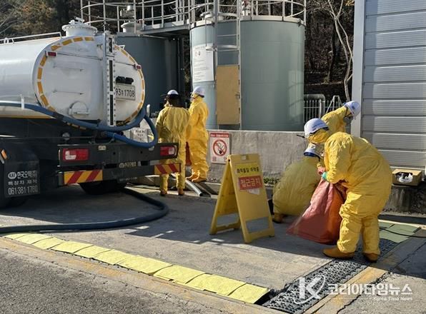 파주시, 유해화학물질 누출 사고 대비 방재훈련 실시