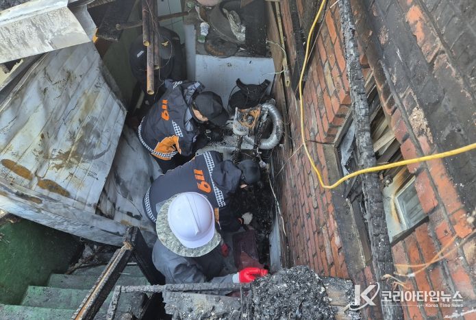 대전소방, 취약계층 주택 화재 피해복구 지원