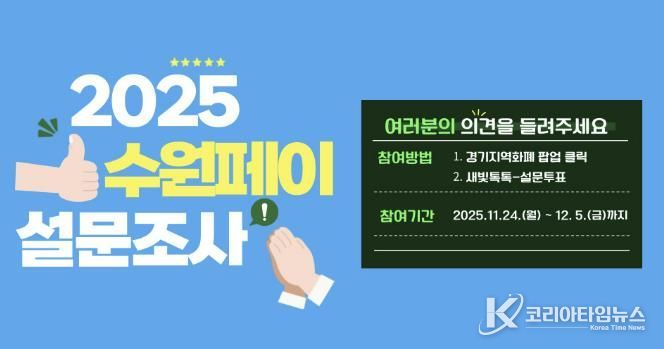 2025년 수원페이 사용자 설문조사 홍보물