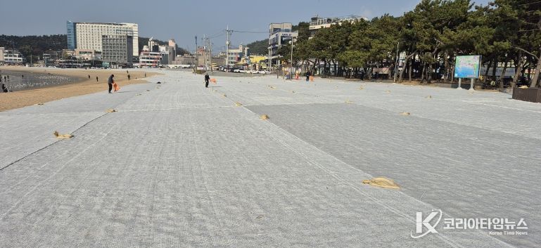 2025년 을왕리 해수욕장 비사방지막 설치