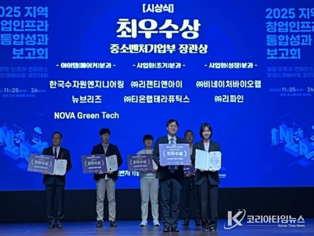 「2025년 창업인큐베이팅 경진대회」 최우수상 수상 ▲(주)티온랩테라퓨틱스