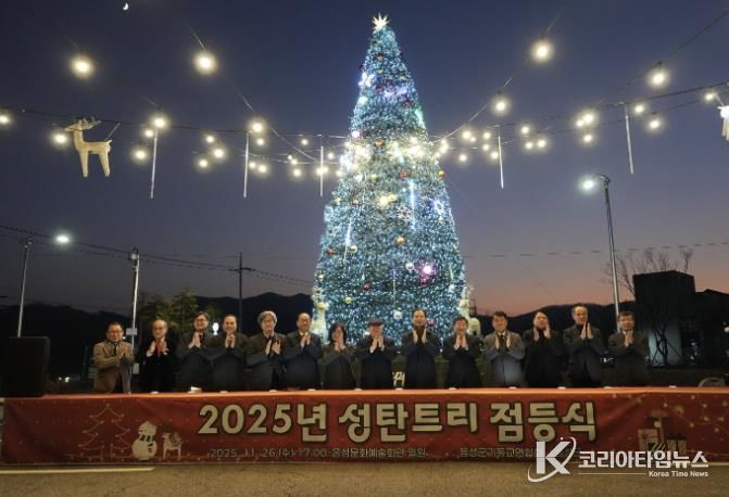 음성군, 음성문화예술회관에 성탄 트리 점등