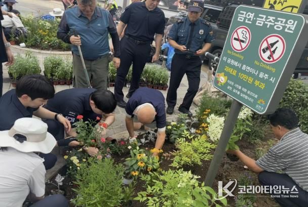 정원처방사업, 원예 프로그램 진행 모습