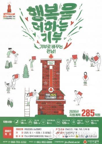 순천시, 희망2026나눔캠페인 내달 1일부터 시작