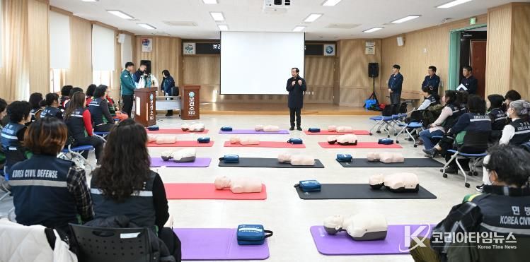 2025년 거창군 여성민방위기동대, 안전 역량 강화 교육 실시