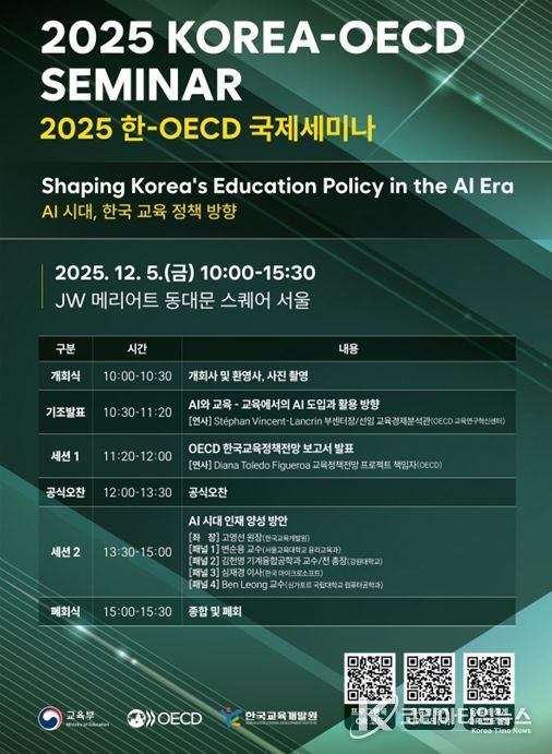 2025 한-경제협력개발기구(OECD) 국제세미나 포스터