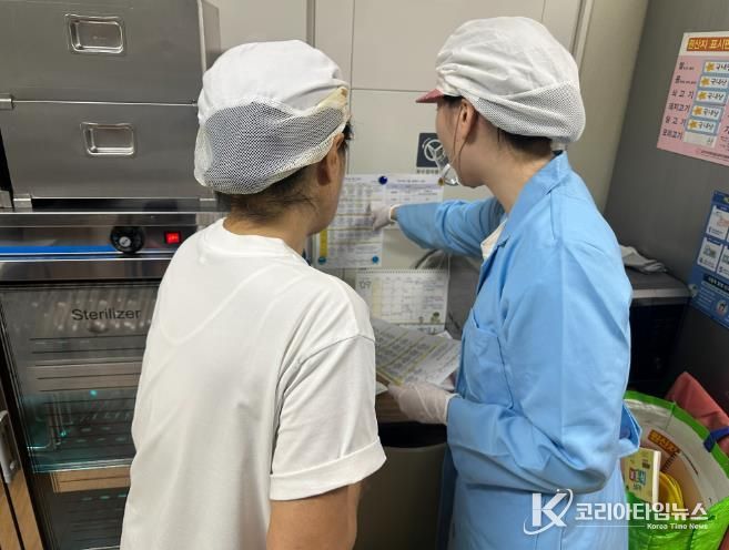 군산시어린이사회복지급식관리지원센터운영호평(순회방문지도).