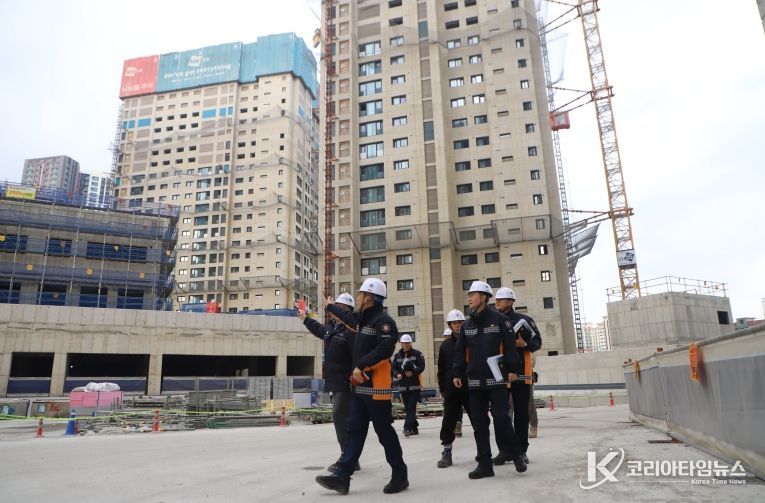 계양소방서, 겨울철 고층건축물 공사현장 대상 관서장 현장예찰