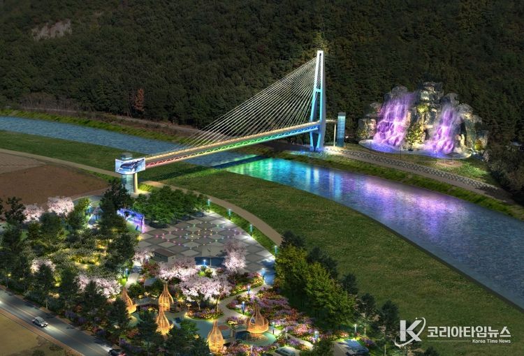 주진불빛공원 조감도(야간)