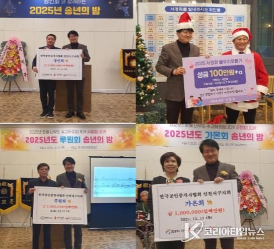 인천 서구지회 공인중개사연합회, 사회복지공동모금회 기부금 전달