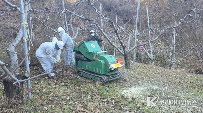 상주시, 영농부산물 파쇄로 산불 제로화에 박차