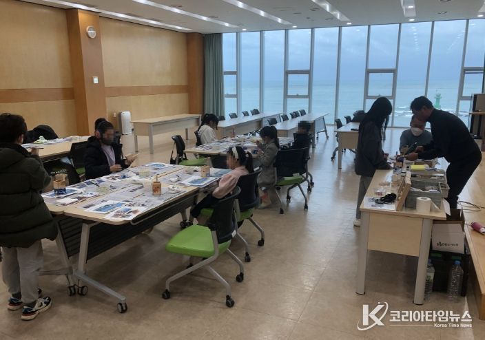 올해 초 수산자원연구센터에서 겨울방학 특강을 진행하고 있다.