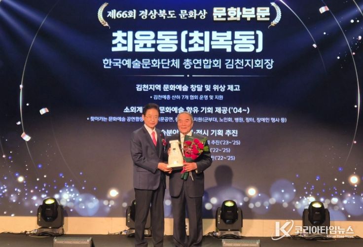 김천시, 제66회 경상북도 문화상 수상자 2명 배출