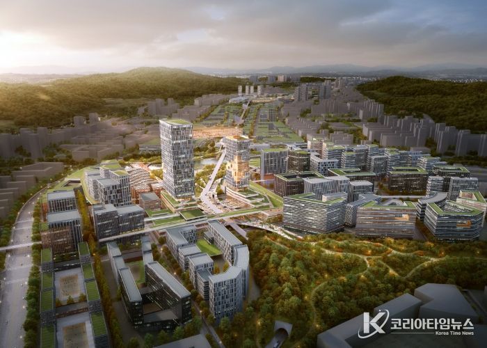 왕숙 신도시 및 도시첨단산업단지 조감도