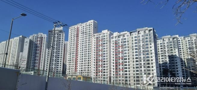 교성지구 풍림아이원 아파트 전경