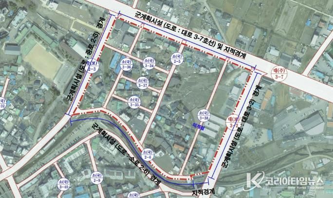 공흥3리 일대 사업예정지