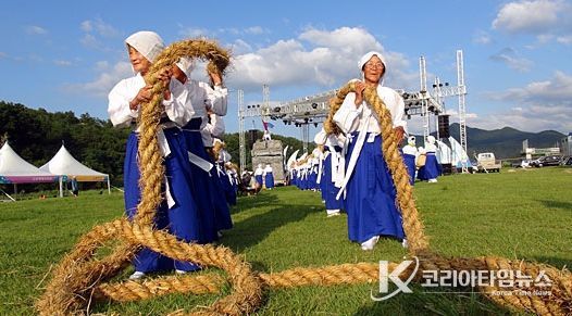 ‘금산 농바우끄시기’ 시연 모습