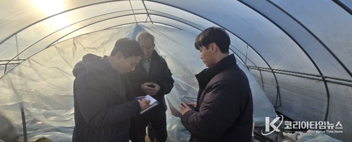 충화면 박주석 농가 고추 육묘 현황 점검 및 현장 기술 지원