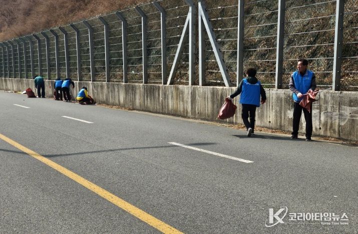 광양시 골약동, 설 명절 맞아 황금지구 일원 대청결활동