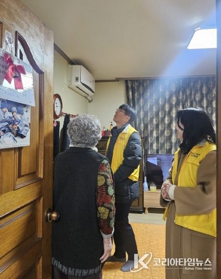 고양시 화전동, 한국항공대학교와 설맞이 독거 어르신 안부 확인