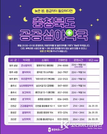 공공심야약국 카드뉴스