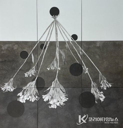 울산과학관은 3월 29일까지 조여정 작가 초대전 '중첩전'을 연다(작품명_달집)