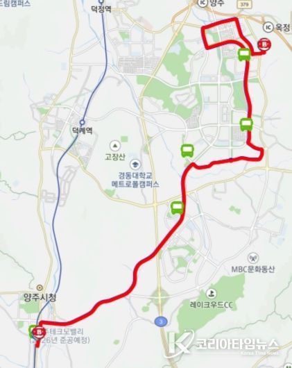 양주시, 회암중 개교 맞춰 99번 버스 노선 개편 및 1대 증차